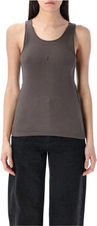 Saint Laurent Mujer, Camisetas, Gris, Talla: M