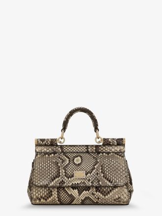 Dolce & Gabbana Borsa a mano Sicily mini in pitone lucido - DOLCE & GABBANA - gender_Woman