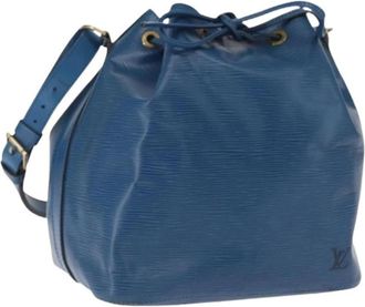 Louis Vuitton Pre-owned Bucket Bags, female, Blue, Size: ONE SIZE Pre-owned Leather Bucket Bag