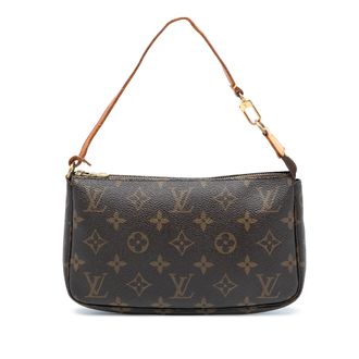 Louis Vuitton Pre-owned Womens Monogram Pochette Accessoires - Brown Textile - One Size