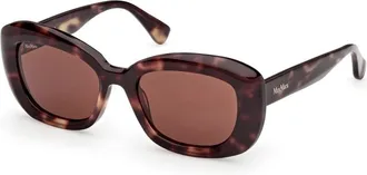 Max Mara Elizabeth 1 Zonnebril - Dames - Zonnebrillen - Bruin - 53 MM - Accessoires