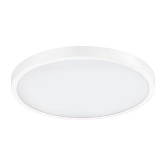 Loops Wall / Ceiling Light White 400mm Round Surface Mounted 25W LED 4000K