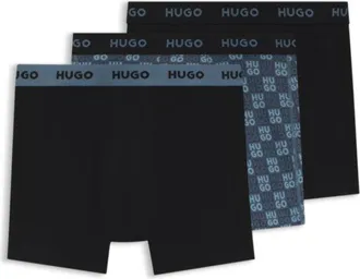 HUGO BOSS Three-pack of boxer briefs in stretch cotton