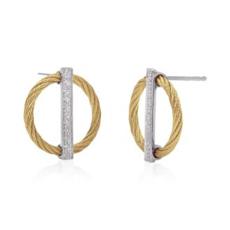 Al&oacute;r Womens Full Circle Earrings In Yellow