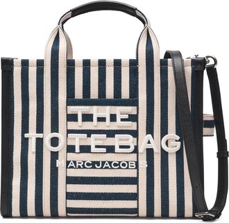 Marc Jacobs The Stripe Canvas Medium Tote in Blue Sea Multi at Nordstrom