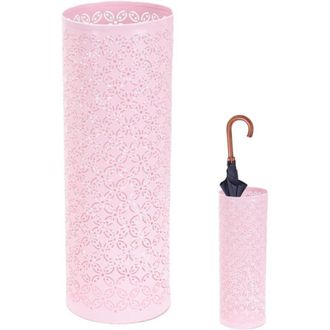 OEM Parag&uuml;ero De Metal, Moderno Soporte Cil&iacute;ndrico Para Paraguas, Para El Hogar, La Oficina, El Pasillo Y La Entrada, 42 X 15 Cm, Color Rosa