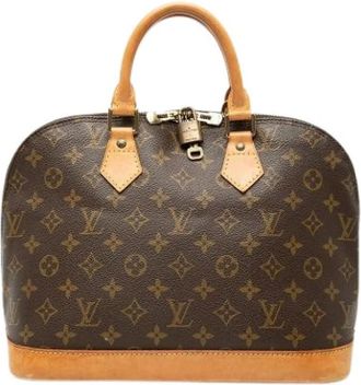 Louis Vuitton Pre-owned Alma PM - Dames - Vintage Handtas - Bruin - ONE Size - Leer - Vintage