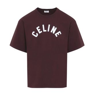 Celine Celine - Relaxed T-Shirt - Heren - Tops - Rood - Maat: L Katoen