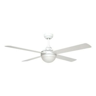 Sulion Ventilador de techo silencioso blanco 4 palas 122cm