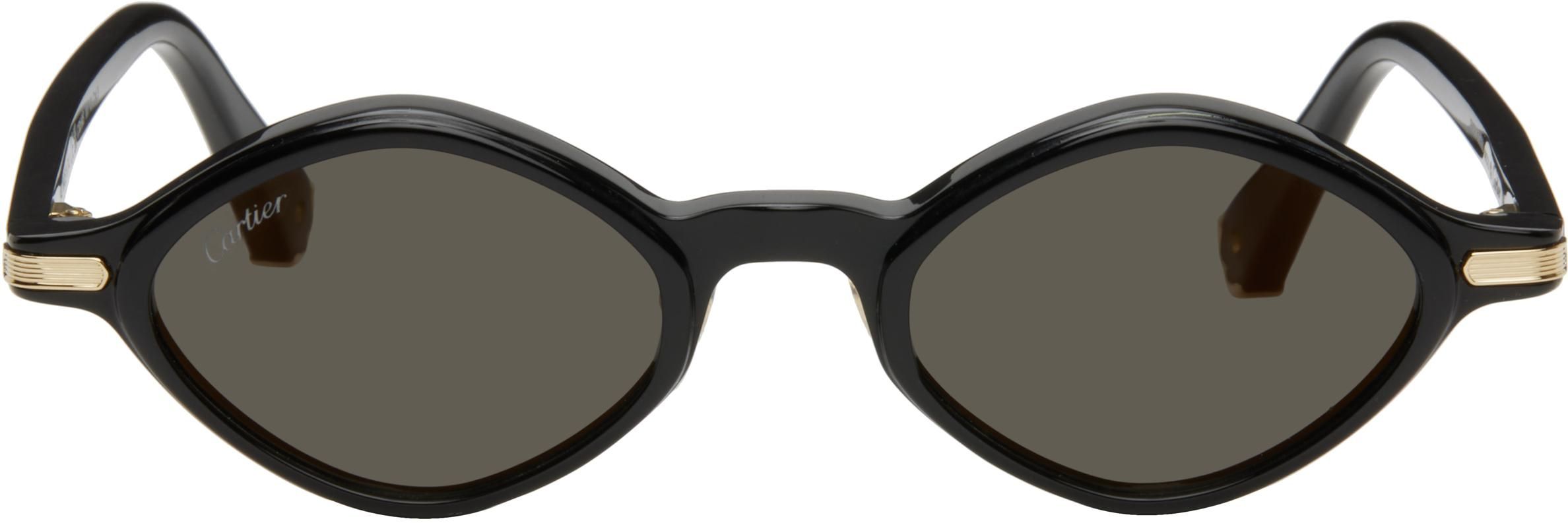 Balenciaga Black Swift Oval Sunglasses from $530.00 - on