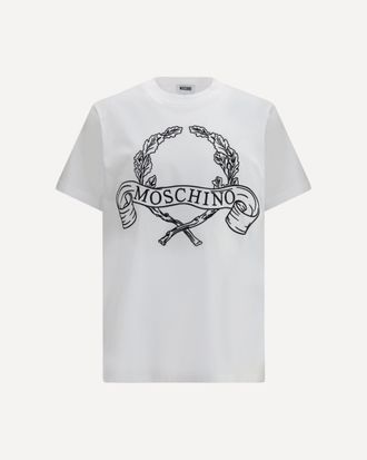 Moschino Maxi Laurel Crown Embroidery T-shirt Male XL