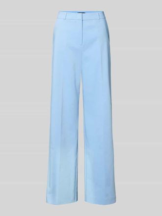 Comma Wide Leg Hose mit Ges&auml;&szlig;taschen in Blau, Gr&ouml;&szlig;e 34