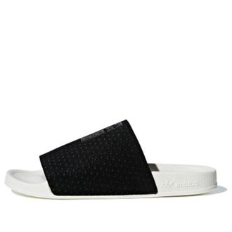 adidas (WMNS) adidas originals Adilette Luxe Black White CG6554