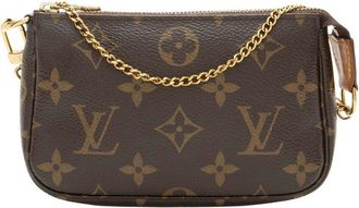 Louis Vuitton Brown Monogram Canvas Mini Pochette Accessoires (Authentic Pre- Loved)