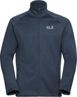 Jack Wolfskin Peak District Fullzip Fleecejacke f&uuml;r Herren | blau