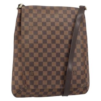 Louis Vuitton Musette Damier Brown Canvas Handbag (Pre-Owned)