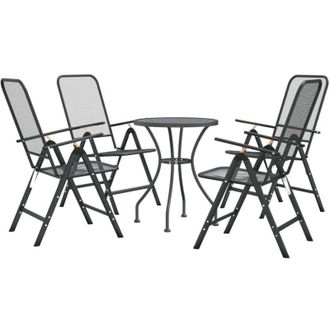 vidaXL Furniture Limited - Set De Comedor De Jard&iacute;n 5 Pzas Malla Metal