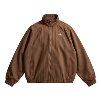 Nike SB Denim Full-Zip Track Jacket Mosswood Brown/White IH1989-235