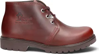 Panama Jack Panama Jack Mens Burgundy Leather Waterproof Lace-Up Ankle Boots - Bota C77