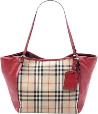 Burberry Pre-owned Tote Bags, female, Multicolor, Size: ONE SIZE Pre-owned Canterbury Tote