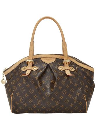 Louis Vuitton Brown Monogram Coated Canvas & Vachetta Leather Tivoli Gm (Authentic Pre-Loved)