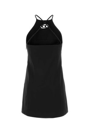 Diesel Womens Black Stretch Twill Mini Dress 9xx Pl Wo Ea Abiti