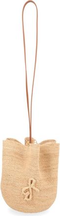 Ruslan Baginskiy Natural Woven Raffia Bow Bag