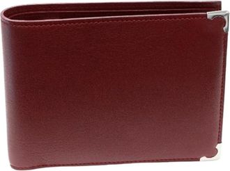 Cartier Pre-owned Wallets, female, Red, Size: ONE SIZE Pre-owned Leather wallets
