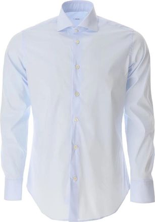 Caliban Lichtblauwe Casual Overhemd - Heren - Casual Overhemden - Blauw - 2XL - Overhemden