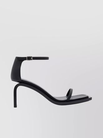 Courr&egrave;ges leather high-heel sandals