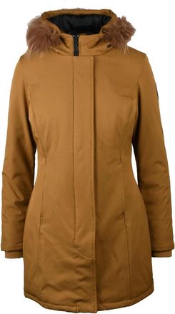 Bomboogie Beige Fitted Polyester-Blend Parka