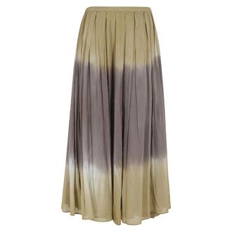 Roberto Collina Midi Skirts, female, Multicolor, Size: XS Long Skirt Tie-Dye