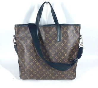 Louis Vuitton Black Brown Monogram Shoulder Bag Tote Bag (Pre-Owned)