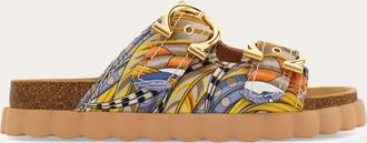 Ferragamo Donna Sandalo sportivo Gancini Multicolore Taglia 35.5