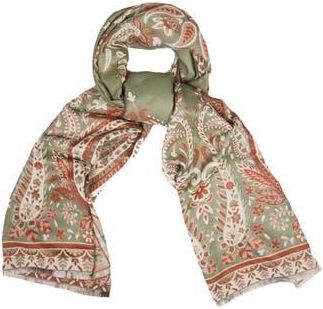 Saachi Pale Paisley Reversible Print Scarf in Sage at Nordstrom Rack