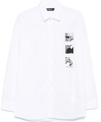 Karl Lagerfeld Camicia con stampa - Bianco