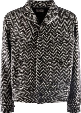 Pence 1979 Giubbino in misto lana bicolor - - Jackets - Uomo - Multicolore - L