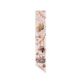 Ferragamo Jungle Party Print Silk Bandeau