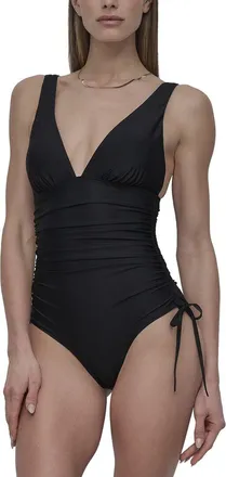 DKNY Dkny Plunge Swimsuit With Side Tie