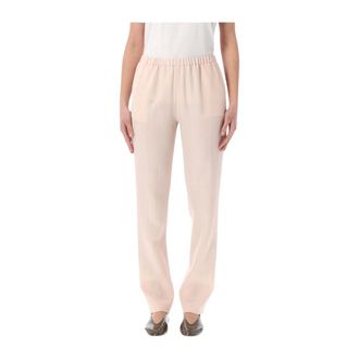 Loulou Studio Scot Straight Leg Pants - Dames - Broeken - Roze - Maat: XS Wol