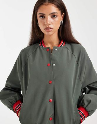 Asos Bomber kaki-Verde