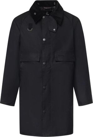 Barbour Long Spey Waxed Jacket - Dames - Zomerjassen - Zwart - S - Katoen - Jassen