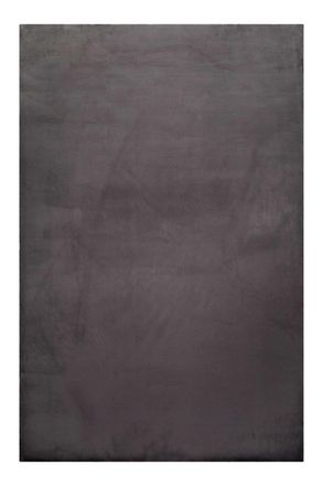 Homie Living Alfombra efecto piel de conejo gris para sal&oacute;n, dormitorio 120x170