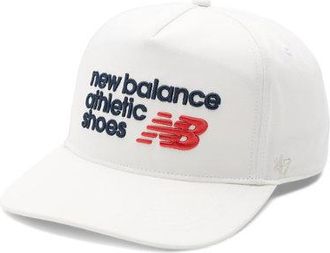 New Balance Unisex 47 Hitch NB Athletics en Blanco, Sarga de algod&oacute;n, Talla OSZ