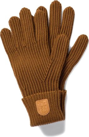 Parajumpers Guanti a coste con applicazione - Marrone