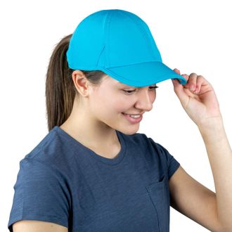 TrailHeads Womens Running Hat with UV Protection | UPF 50 Hats | Summer Hats for Women | Outdoor Hats - Tropical Teal