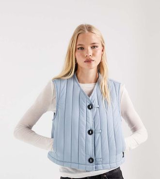 Rains x ASOS esclusiva 21980 Banja gilet corto foderato idrorepellente blu