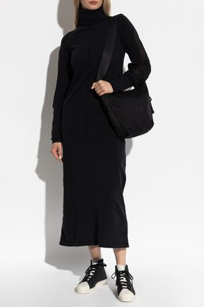 Yohji Yamamoto Turtleneck Dress, Womens, Black