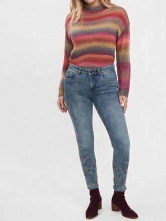 FDJ Olivia Slim Ankle Jeans In Medium Blue