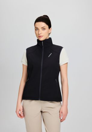 Icepeak Softshellweste ICEPEAK BRUSH, Damen, Gr. 36, basic schwarz, Obermaterial: 100% Polyester, Westen Softshellweste